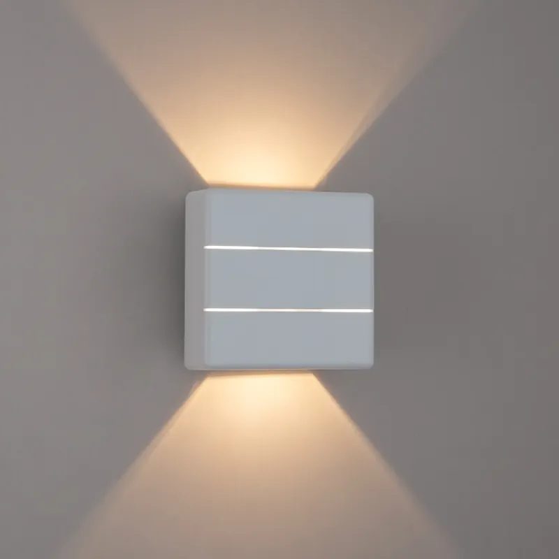 Brilagi - LED Venkovní nástěnné svítidlo DOUBLERAY LINE LED/6W/230V bílá IP54 Must-Have