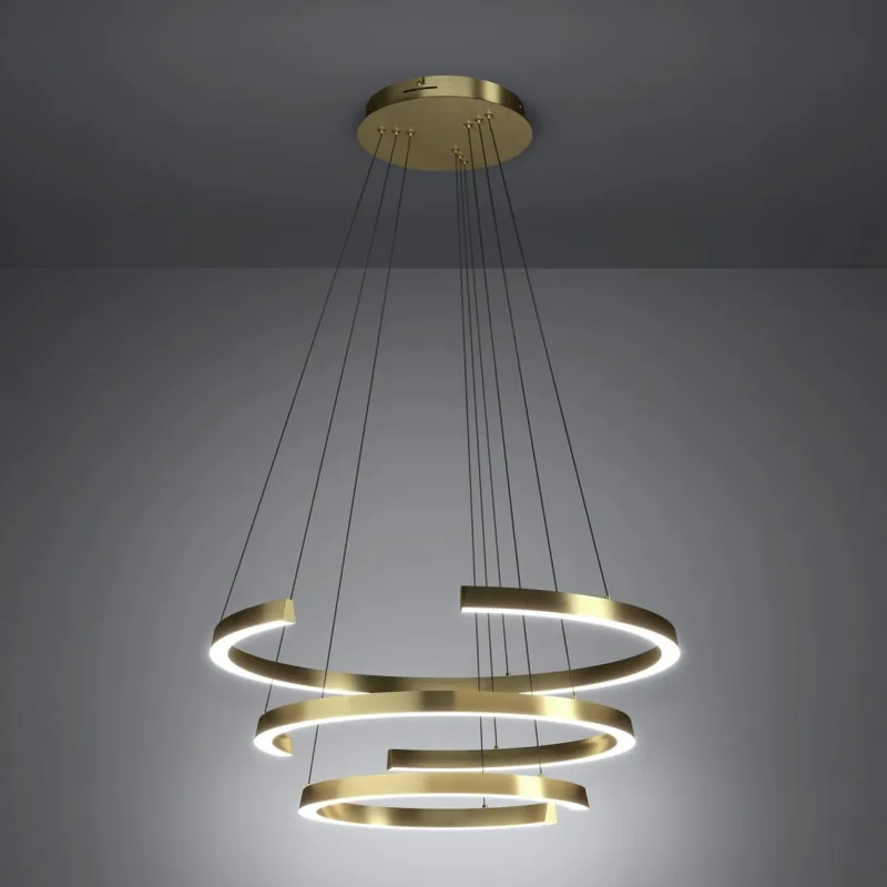 Eglo - LED Stmívatelný lustr na lanku LED/50W/230V 2200-6500K zlatá + dálkové ovládání Dokud Zásoby Vydrží