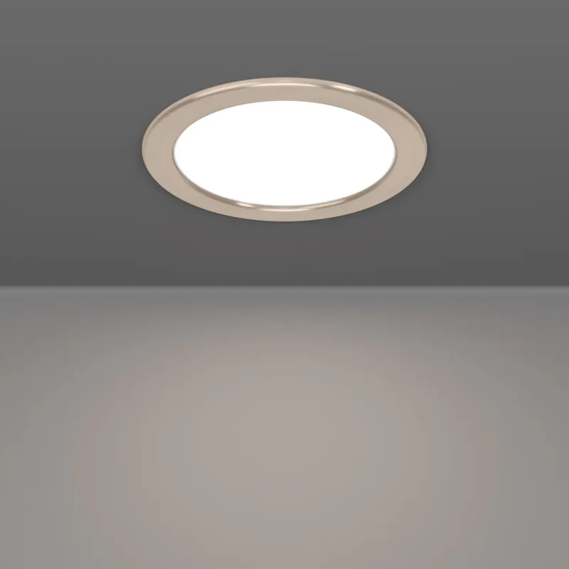 Eglo - LED RGBW Stmívatelné koupelnové podhledové svítidlo LED/9,5W/230V 2700-6500K pr. 16,8 cm IP44 matný chrom Časově Omezené