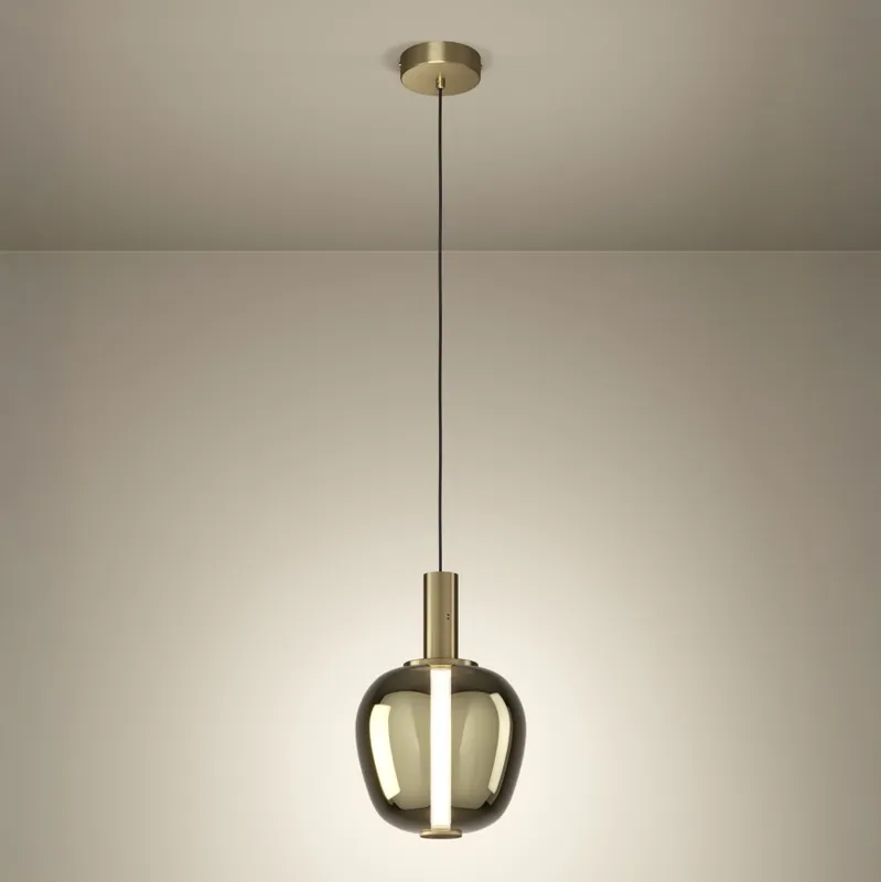 Odeslání Ihned Eglo - LED Stmívatelný lustr na lanku LED/6W/230V + LED/1,6W 2200-6500K pr. 25 cm zlatá