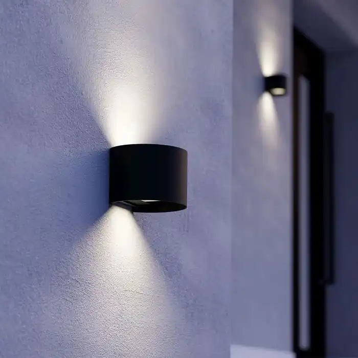 Eglo - LED Venkovní nástěnné svítidlo 2xLED/2,8W/230V IP54 černá Dokud Zásoby Vydrží