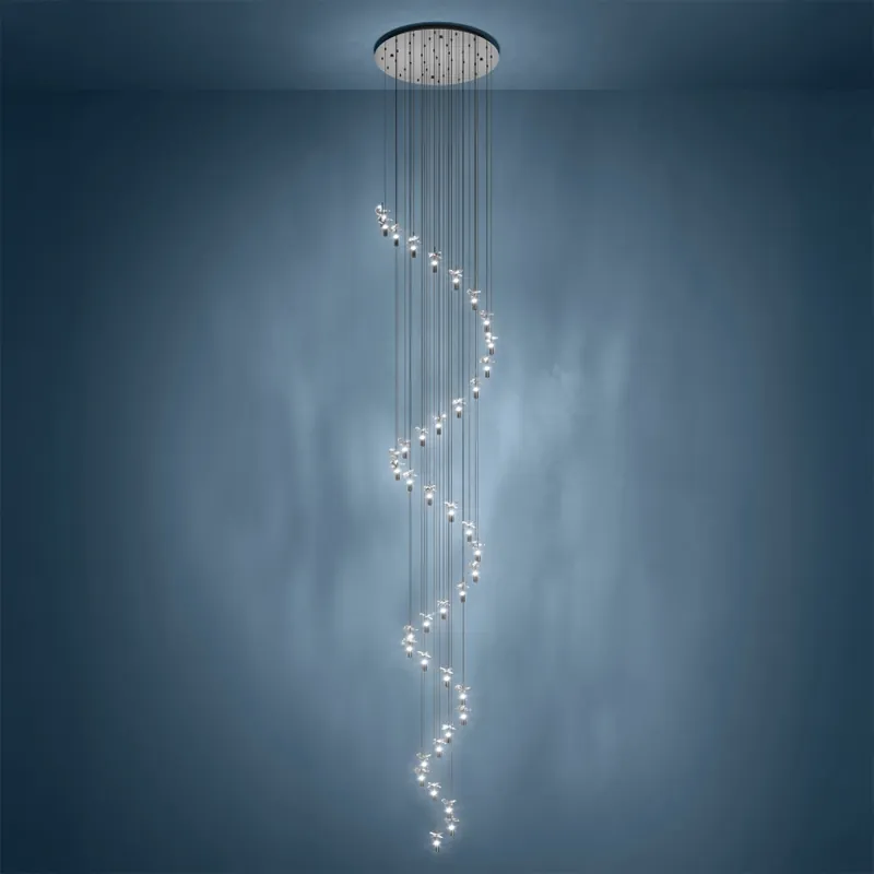 Výprodej Eglo - LED Lustr na lanku 40xLED/2,1W/230V 2200/3000/4000K lesklý chrom