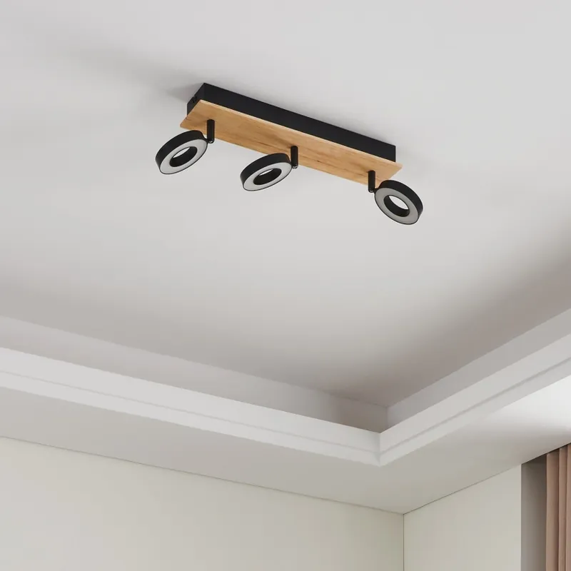 Cenová Bomba Eglo - LED Bodové svítidlo 3xLED/4,2W/230V černá/hnědá