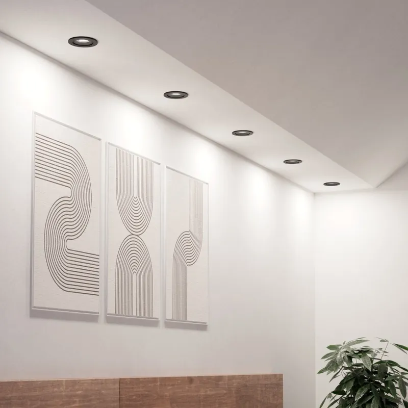 Eglo - SADA 5x LED Podhledové bodové svítidlo LED/4,8W/230V 2700/4000/6500K černá Víkendová Akce