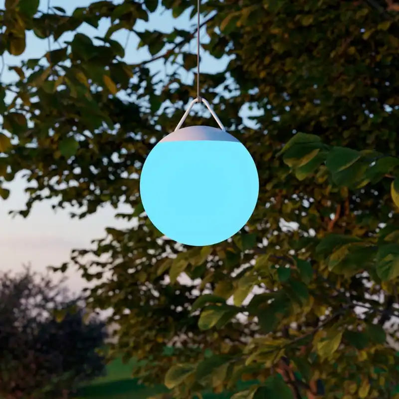 Novinka Eglo - LED RGB Stmívatelné venkovní nabíjecí svítidlo LED/2600 mAh IP44 bílá + dálkové ovládání