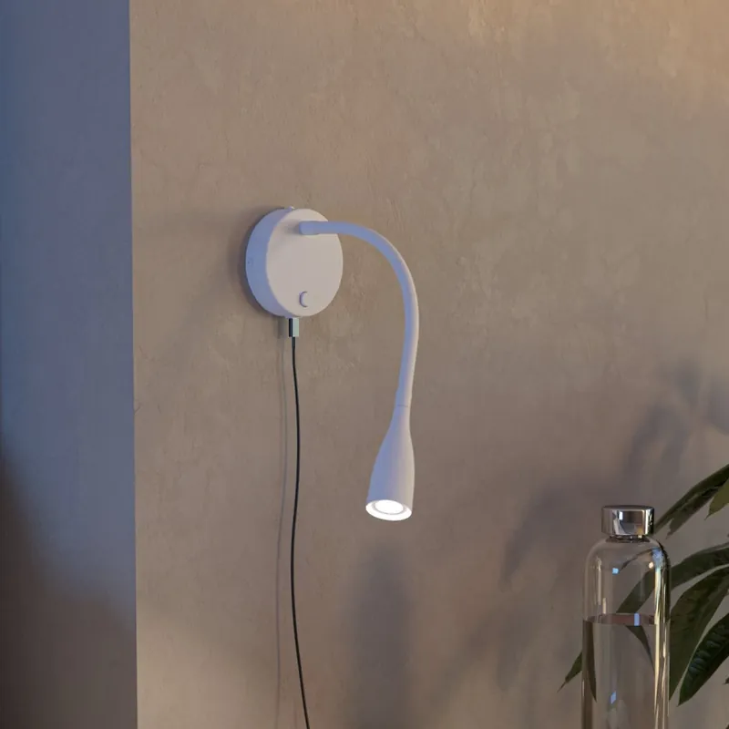 Eglo - LED Flexibilní nástěnná lampa s USB LED/3,8W/230V bílá Nová Kolekce