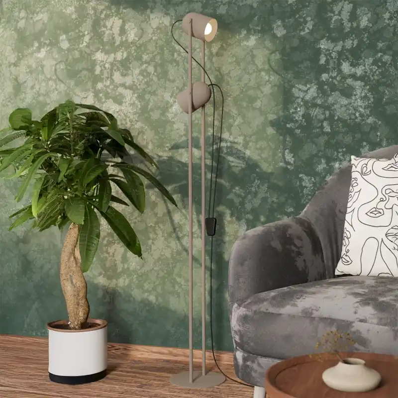 Eglo - Stojací lampa 2xE14/8W/230V béžová Akce