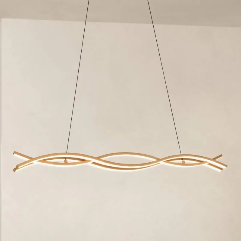 Autentický Eglo - LED Lustr na lanku LED/35W/230V béžová
