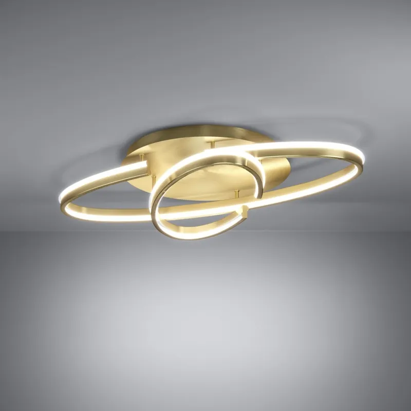 Eglo - LED Stmívatelné stropní svítidlo LED/40W/230V 2200-6500K zlatá + dálkové ovládání Cenový Hit