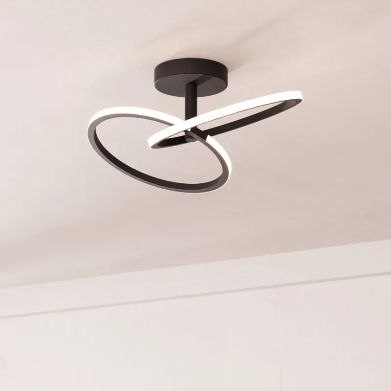 Vysoce Kvalitní Eglo - LED Stropní svítidlo LED/12W/230V 2700/4000/6500K černá