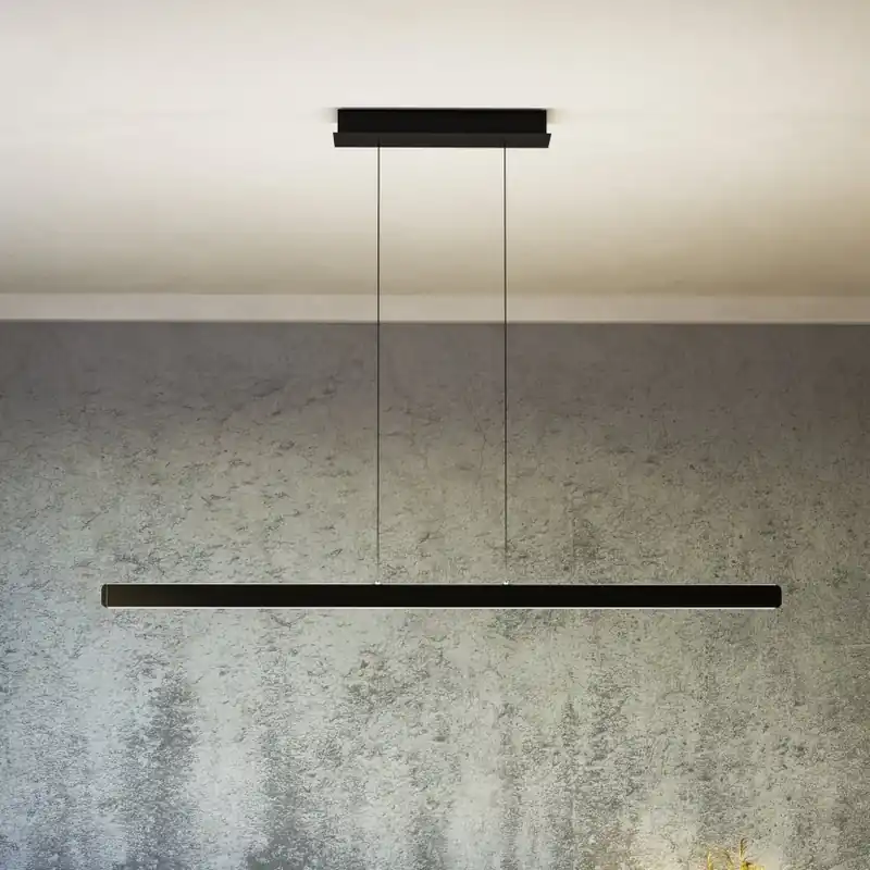 Eglo - LED Stmívatelný lustr na lanku LED/30W/230V černá + dálkové ovládání Poslední Šance