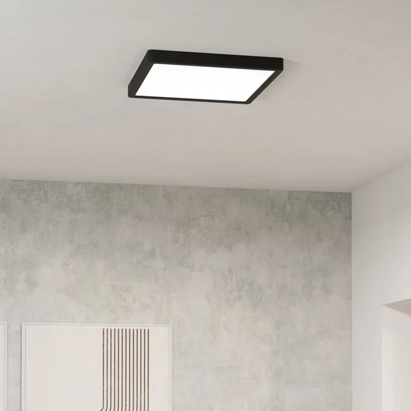 Značkový Eglo - LED Stropní svítidlo LED/13W/230V 2700/4000/6500K 29x29cm černá