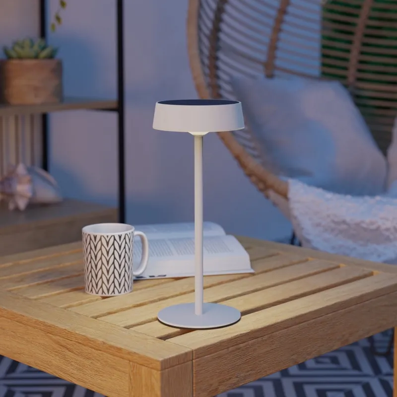 Eglo - LED Stmívatelná solární nabíjecí dotyková stolní lampa LED/3W/5V 3000-6000K 1800 mAh IP44 bílá Super Cena
