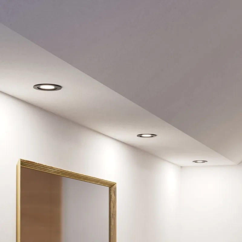 Expresní Doručení Eglo - SADA 3x LED Koupelnové podhledové bodové svítidlo 1xGU10/4,5W/230V IP44 černá