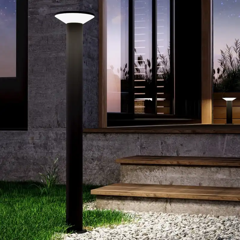 Eglo - LED Venkovní lampa LED/10W/230V 100 cm IP44 černá Sleva