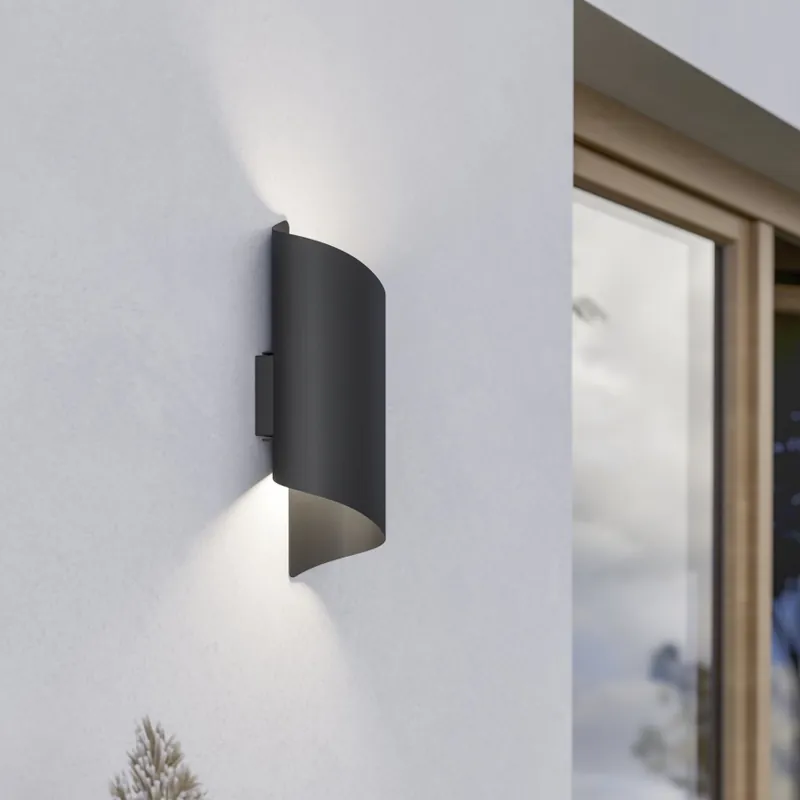 Eglo - LED Venkovní nástěnné svítidlo 2xLED/4W/230V 2700/4000/6000K IP44 černá Sleva