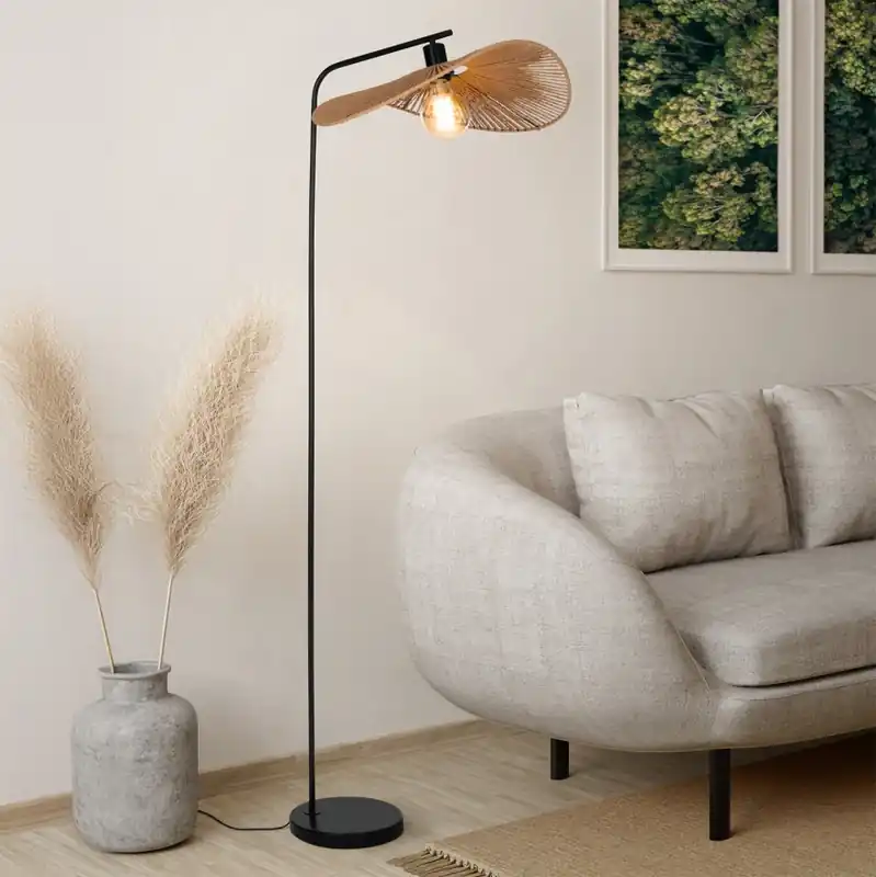 Vysoce Kvalitní Eglo - Stojací lampa 1xE27/42W/230V hnědá/černá