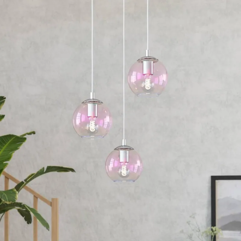 Autentický Eglo - Lustr na lanku 3xE27/60W/230V lesklý chrom