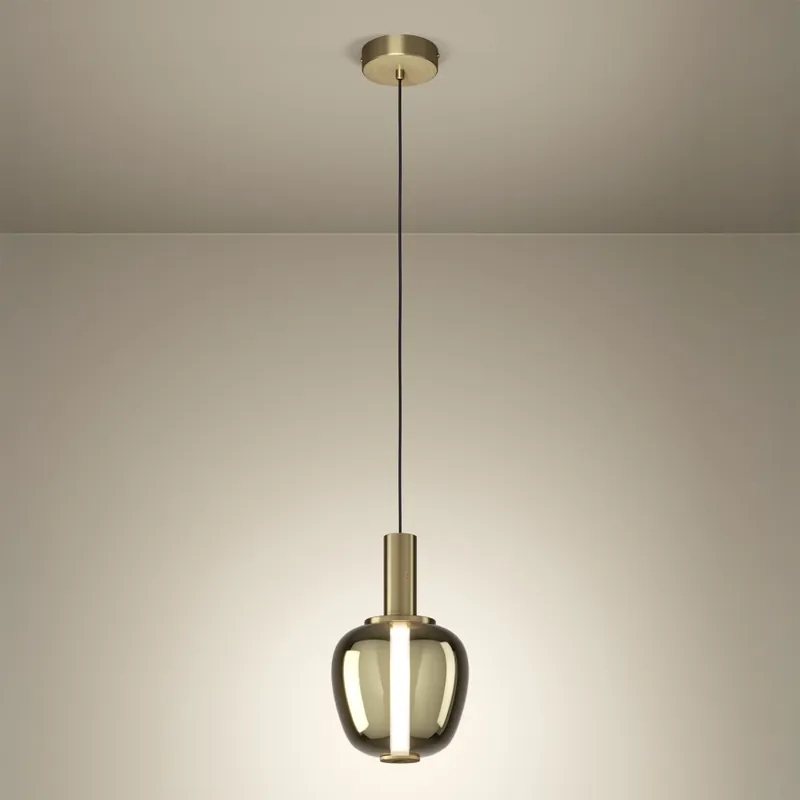 Eglo - LED Stmívatelný lustr na lanku LED/5,5W/230V + LED/1,6W 2200-6500K pr. 21 cm zlatá Odeslání Ihned