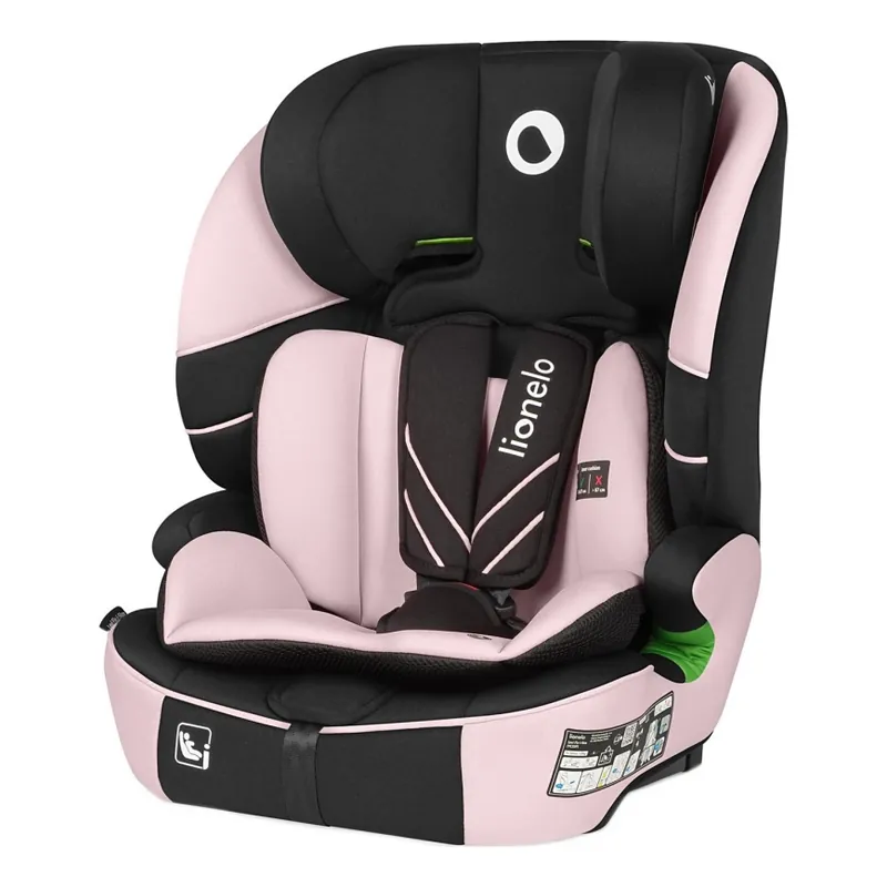 Lionelo - Autosedačka LEVI FIX i-Size 76-150 cm Pink Baby Přímo Od Výrobce