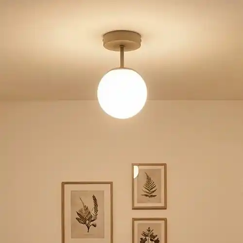 Zlevněný Brilagi - Přisazený lustr MILO ECRU 1xE27/60W/230V béžová/zlatá