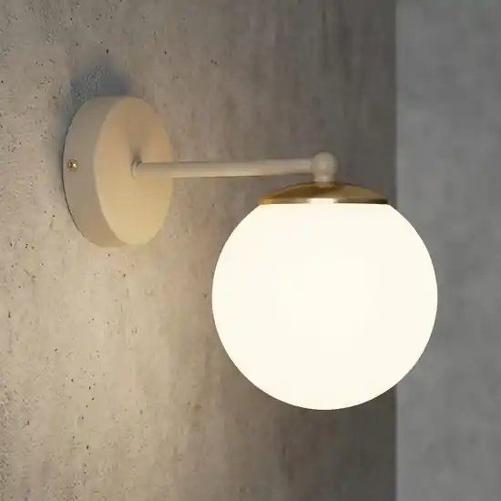 Brilagi - Nástěnná lampa MILO ECRU 1xE27/60W/230V béžová/zlatá Originální