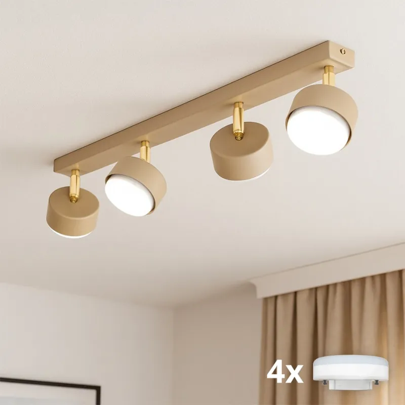 Akční Nabídka Brilagi - LED Bodové svítidlo MONO 4xGX53/13W/230V béžová