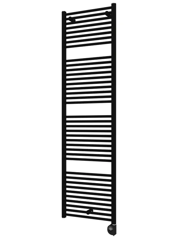 Bezpečná Platba Vertaduro - Koupelnový radiátor s termostatem DENISE 800W 178x50 cm černá