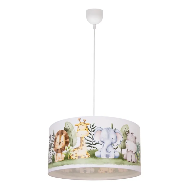 Dětský lustr KIDS ROOM 1xE27/60W/230V pr. 40 cm džungle Novinka