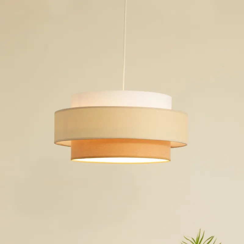 Ověřený Brilagi - Lustr na lanku RESNA 1xE27/60W/230V pr. 40 cm krémová/béžová