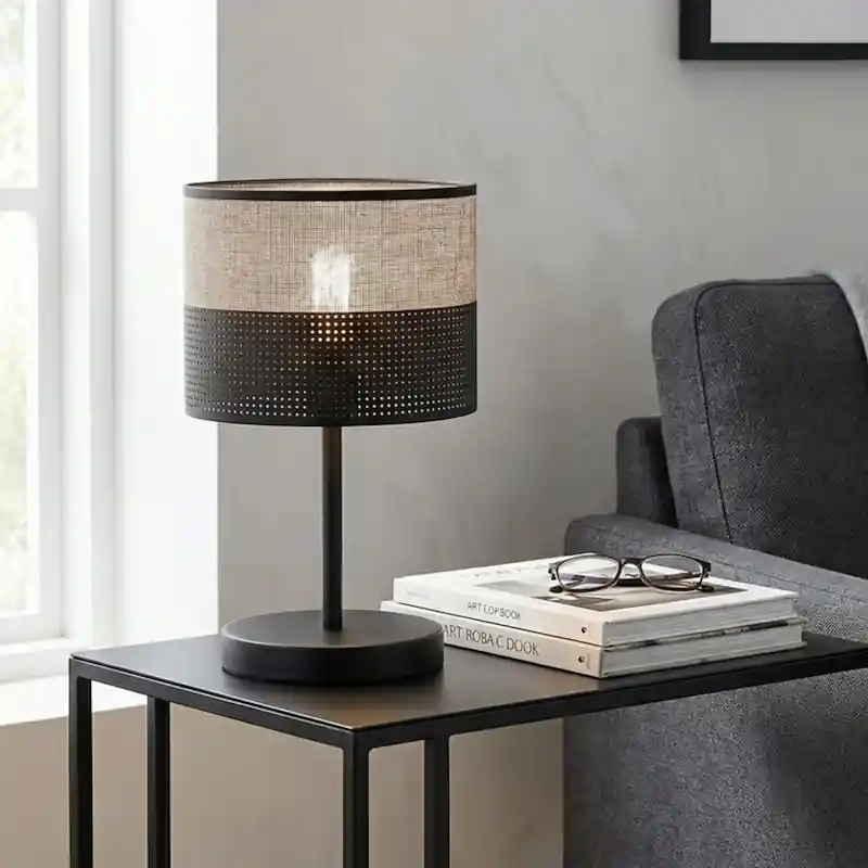 Zlevněný Stolní lampa KARBON 1xE27/15W/230V černá/šedá
