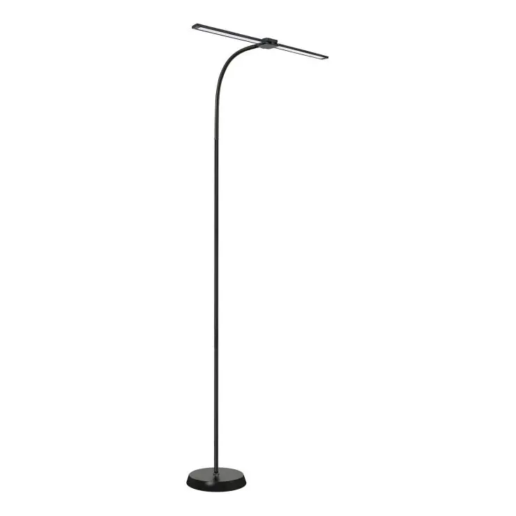 Super Cena LED Stmívatelná stojací lampa TEILO LED/14W/230V 3000/4000/6000K černá