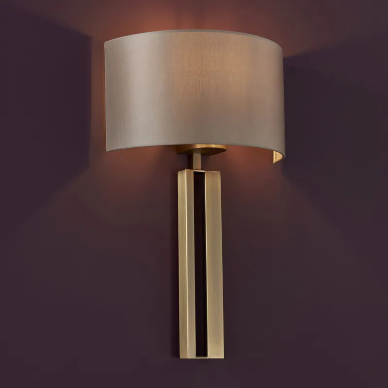 Endon 95452 - Nástěnná lampa 1xE27/10W/230V béžová/zlatá Vrácení Zdarma