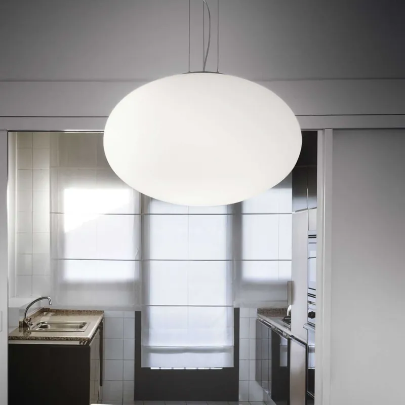 Must-Have Ideal Lux - Lustr na lanku CANDY 1xE27/42W/230V pr. 40 cm bílá