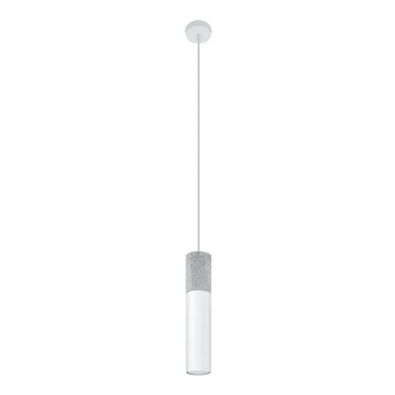 Nejprodávanější Lustr na lanku BORGIO 1xGU10/40W/230V beton/kov bílá