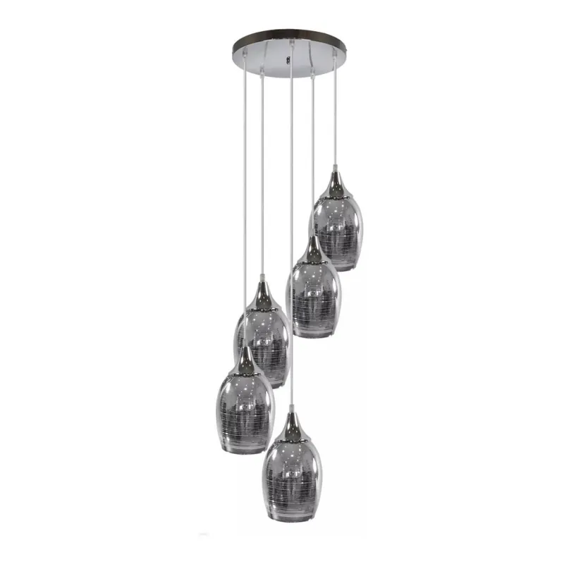 Lustr na lanku MARINA 5xE27/60W/230V Oblíbený