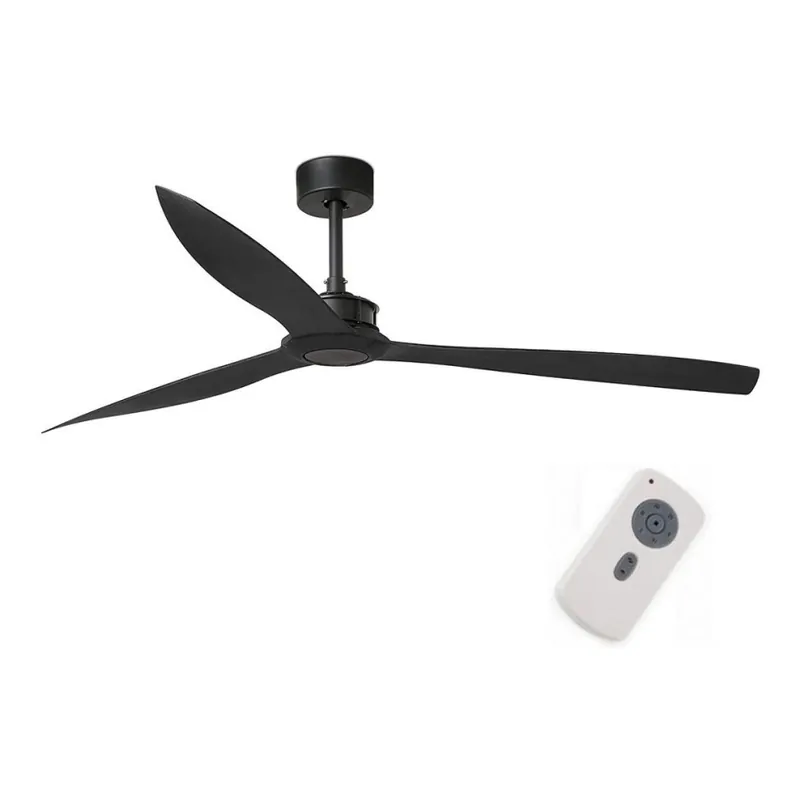Finální Výprodej FARO 33432 - Stropní ventilátor JUST FAN XL pr. 178 cm černá + dálkové ovládání