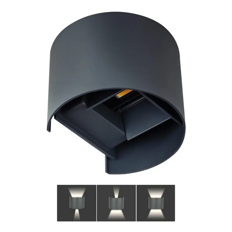 Tovární Cena LED Venkovní nástěnné svítidlo REKA LED/7W/230V IP54 antracit