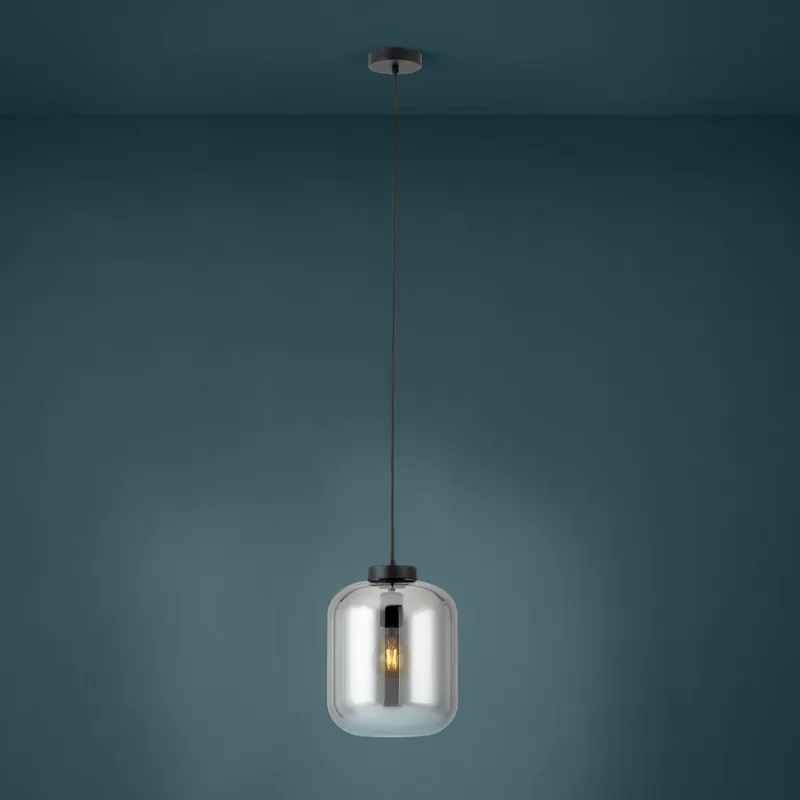 Výprodej Eglo - Lustr na lanku 1xE27/40W/230V pr. 25 cm kouřová