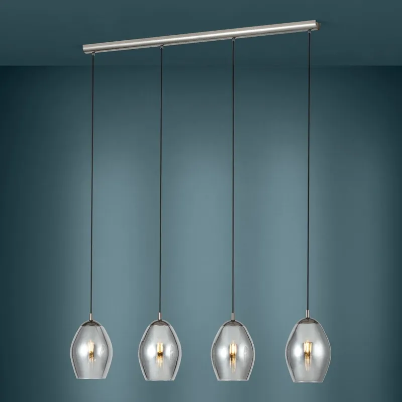 Akce Eglo - Lustr na lanku 4xE27/60W/230V kouřová