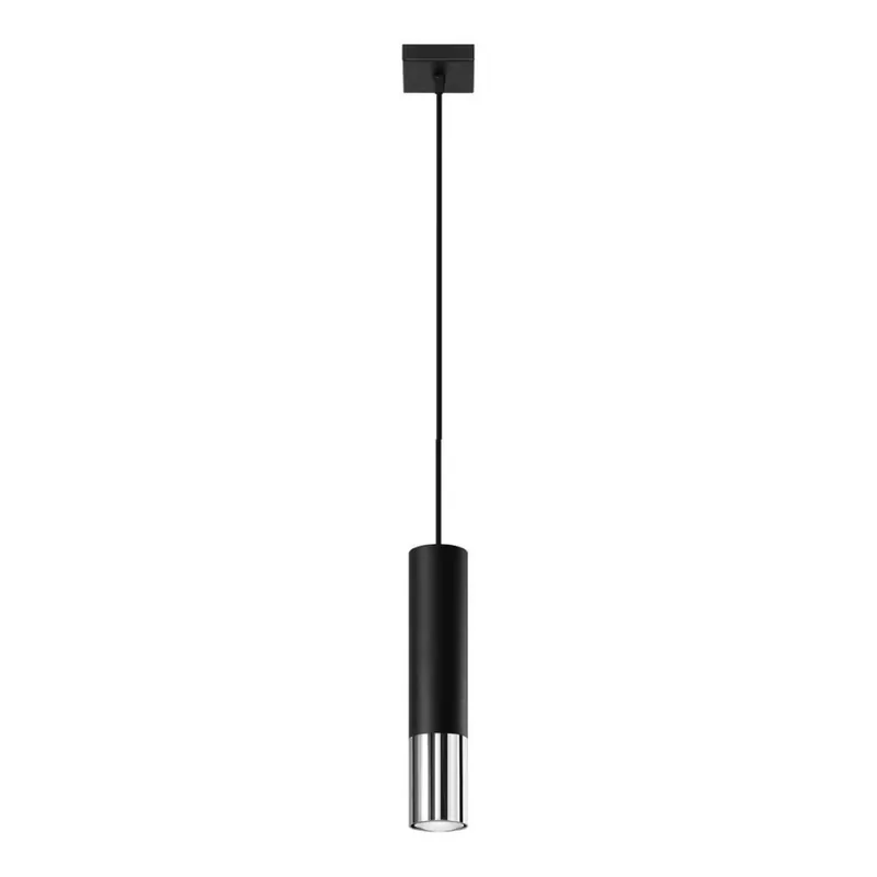 Lustr na lanku LOOPEZ 1xGU10/10W/230V černá/lesklý chrom Kup Teď