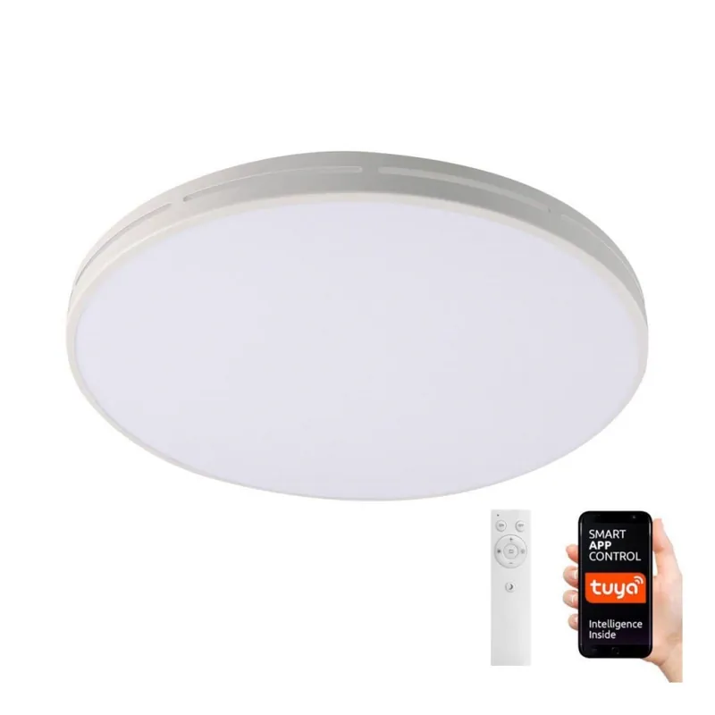 Dokud Zásoby Vydrží Immax NEO 07146-W42 - LED Stmívatelné stropní svítidlo NEO LITE VISTAS LED/24W/230V Tuya Wi-Fi bílá + dálkové ovládání