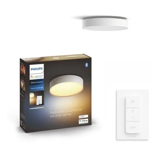 Philips - LED Stmívatelné stropní svítidlo Hue LED/9,6W/230V 2200–6500K pr. 261 mm bílá + dálkové ovládání Koupit Online
