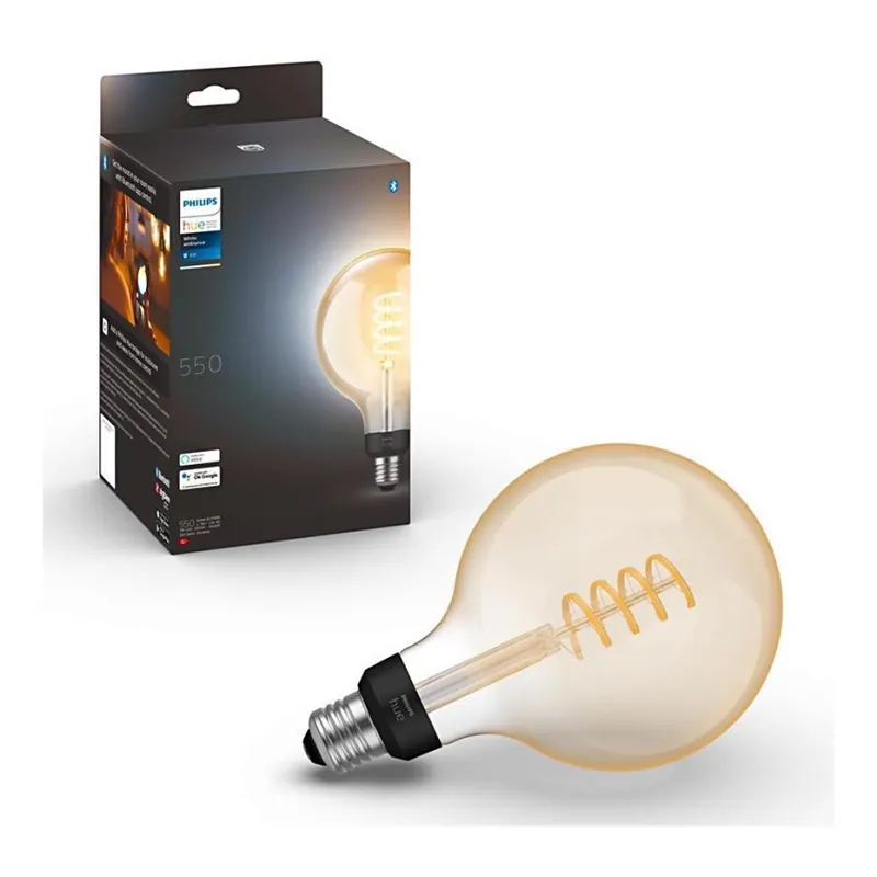 Nová Kolekce LED Stmívatelná žárovka Philips Hue WHITE AMBIANCE G125 E27/7W/230V 2200-4500K