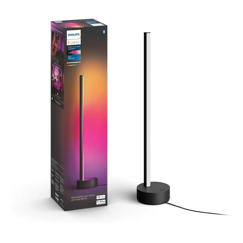 Zlevněný Philips - LED RGB Stmívatelná stolní lampa Hue SIGNE LED/12W/230V 2000-6500K černá
