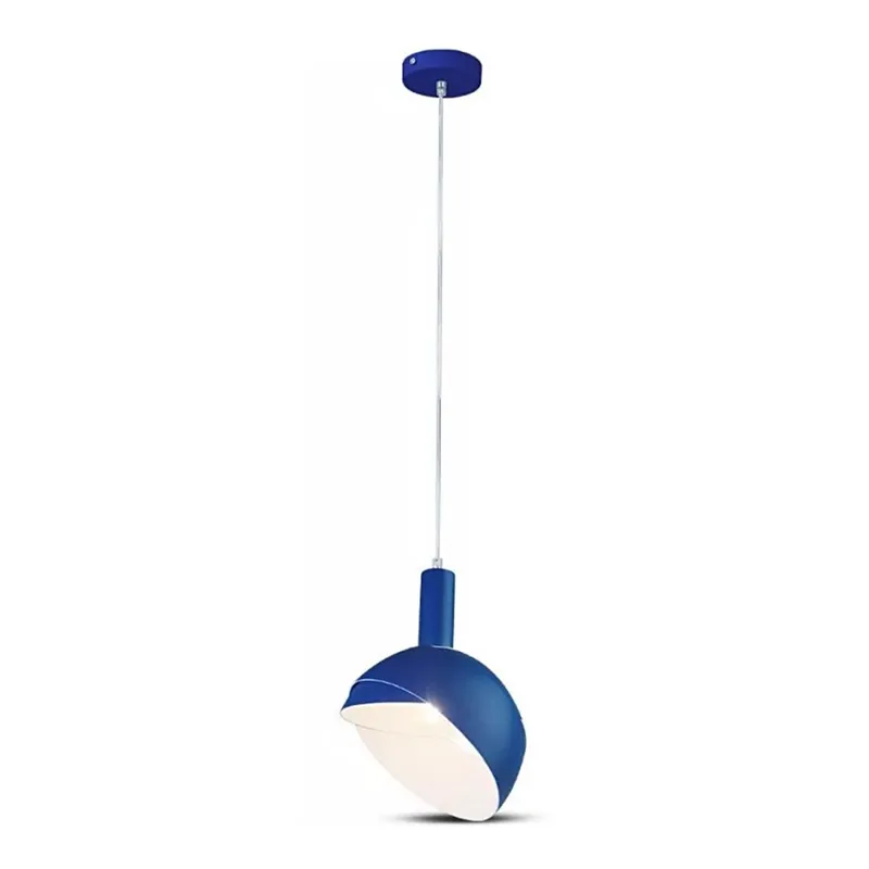 Vrácení Zdarma Lustr na lanku 1xE14/60W/230V modrá