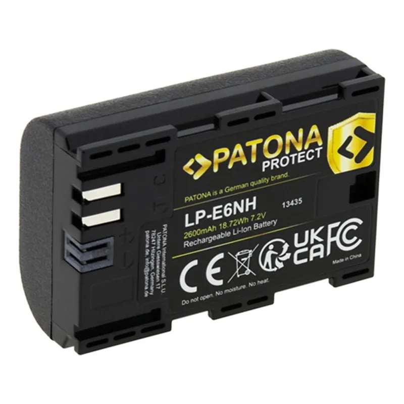 PATONA - Aku Canon LP-E6NH 2600mAh Li-Ion Protect EOS R5/R6 Výhodná Nabídka