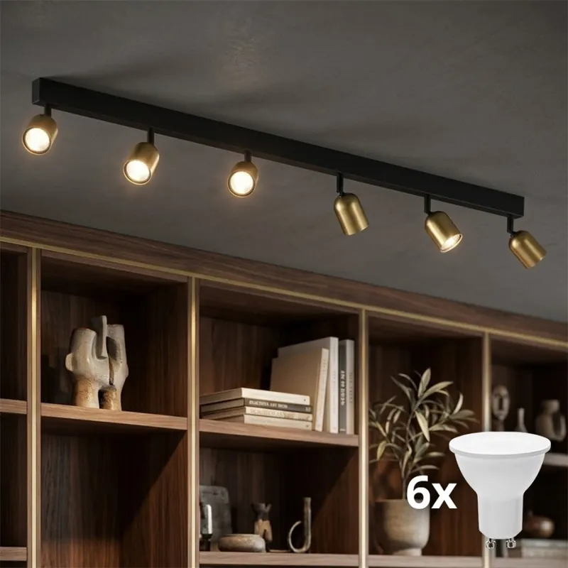 LED Bodové svítidlo TOP 6xGU10/10W/230V zlatá/černá Top Prodej