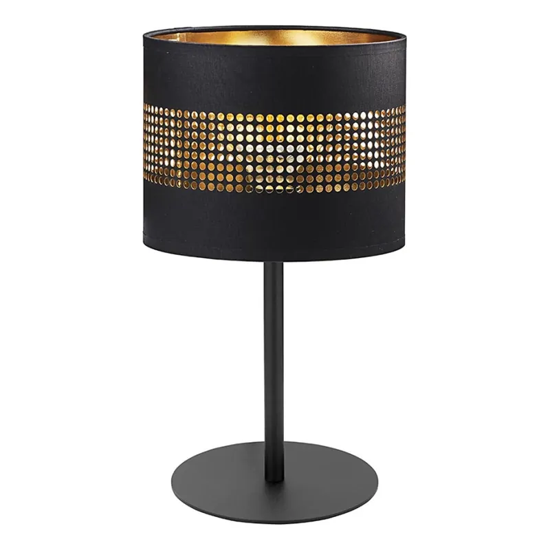 Stolní lampa TAGO 1xE27/15W/230V černá/zlatá Cenový Hit