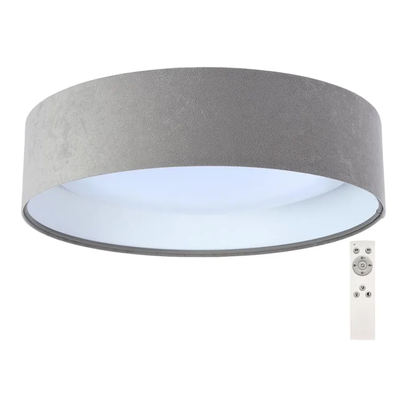 LED Stmívatelné stropní svítidlo SMART GALAXY LED/24W/230V pr. 44 cm šedá/bílá 3000-6500K + dálkové ovládání Finální Výprodej